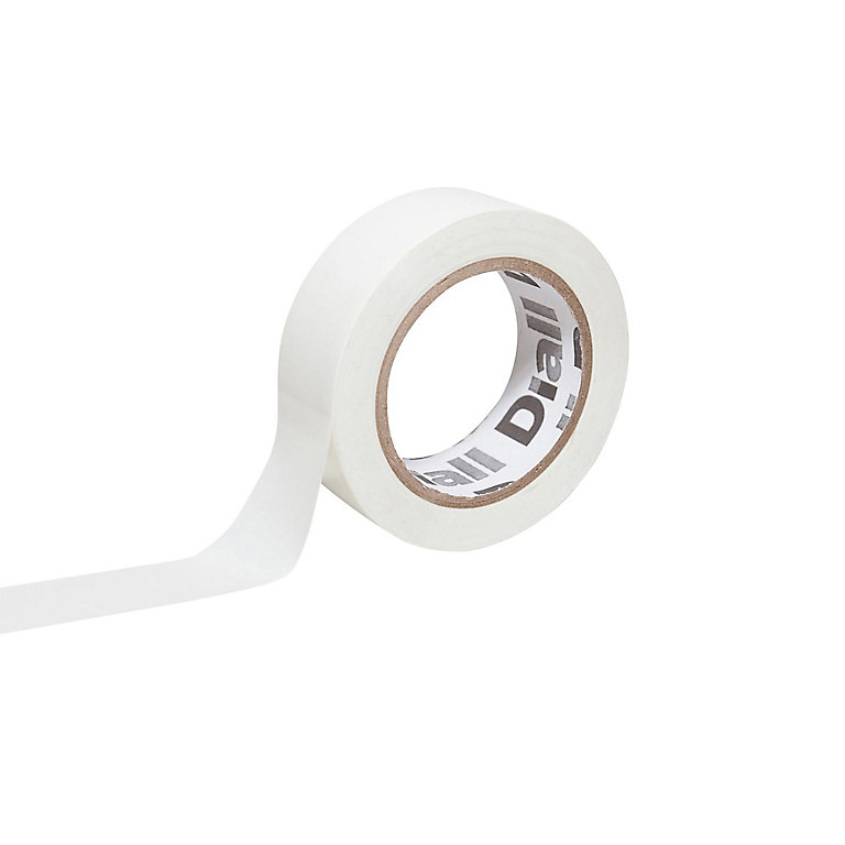 Image of Diall White Electrical Tape (L)10m (W)19mm