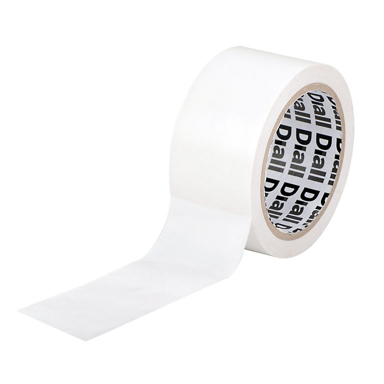 Image of Diall White Marking Tape (L)25m (W)50mm