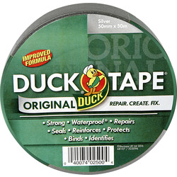 Product image for Duck Silver effect Duct Tape (L)50m (W)50mm
