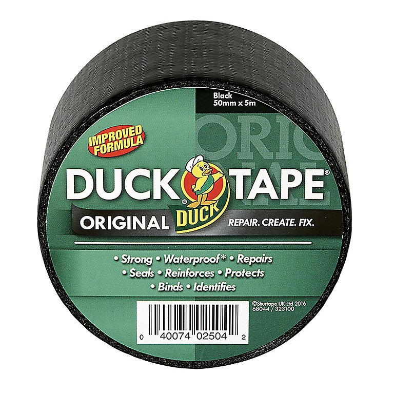 Image of Duck Black Duct Tape (L)5m (W)50mm