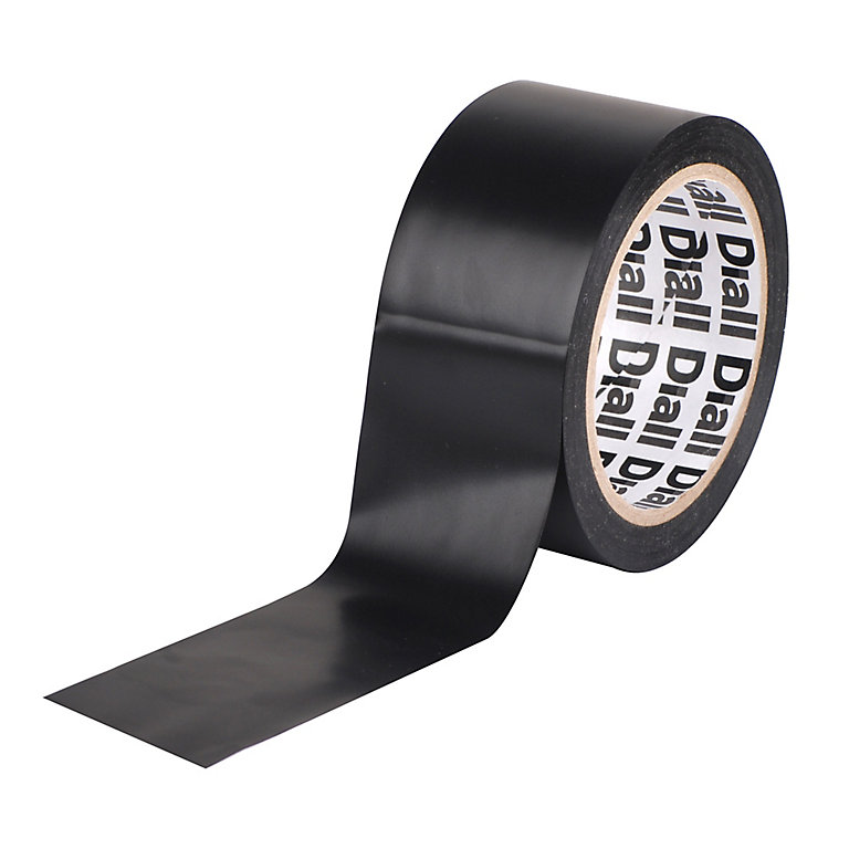 Image of Diall Black Marking Tape (L)25m (W)50mm