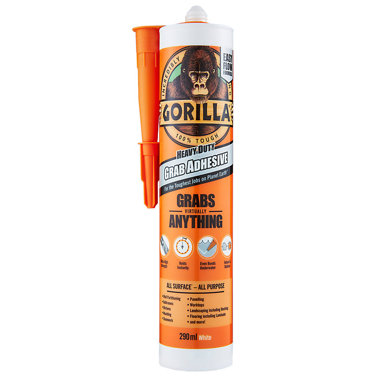 Product image for Gorilla White Grab adhesive 290ml