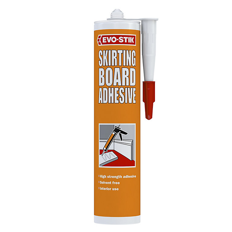 Product image for Evo-Stik Solvent-free Buff Skirting board Adhesive 310ml 5.25kg