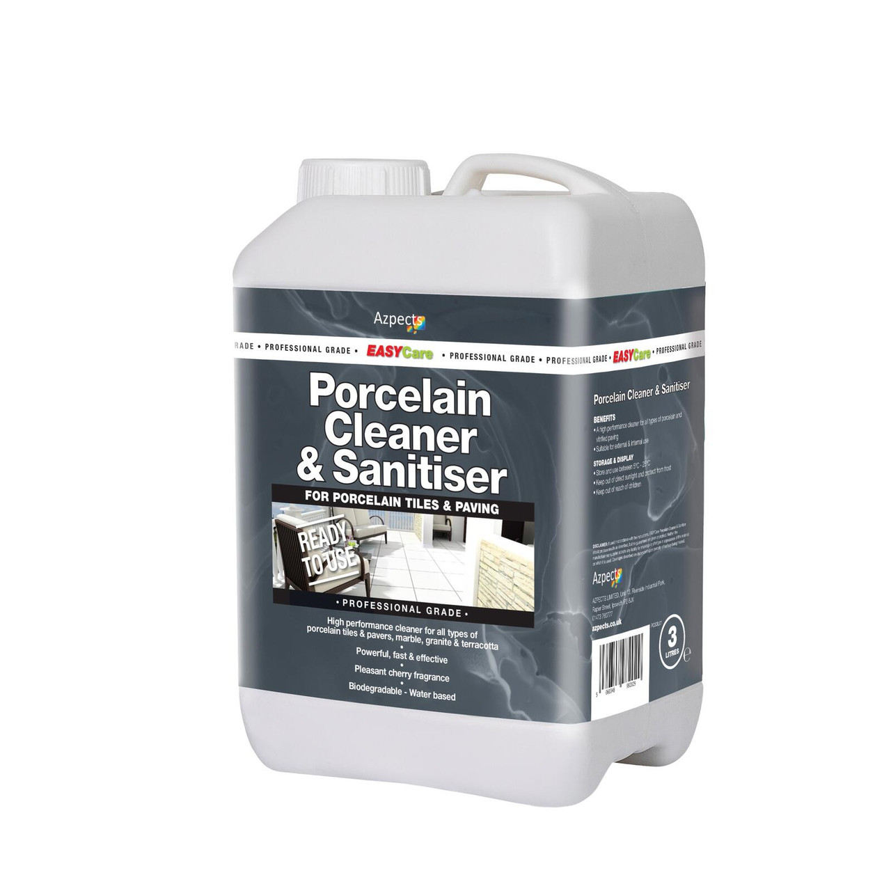 Product image for Azpects Easycare Porcelain Cleaner & Sanitiser 3ltr