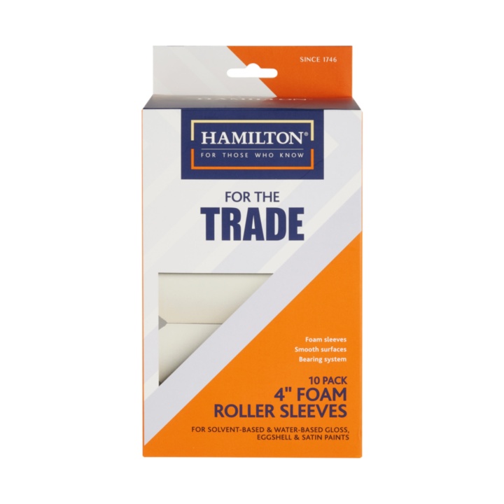 Product image for Hamilton For The Trade Foam Mini Roller Sleeves 4 10pk