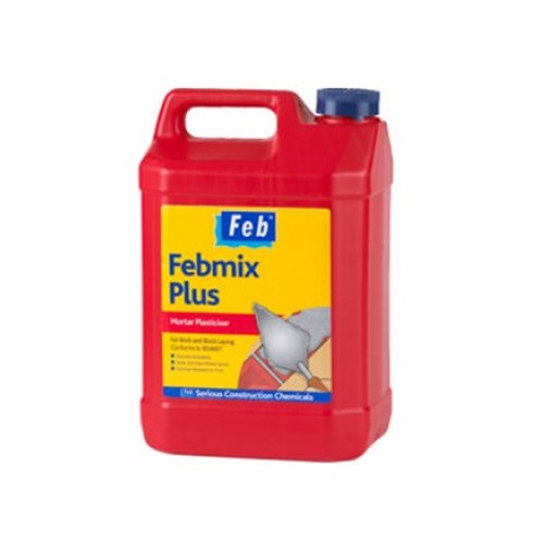 Product image for 5ltr Febmix Plus Mortar Plasticiser