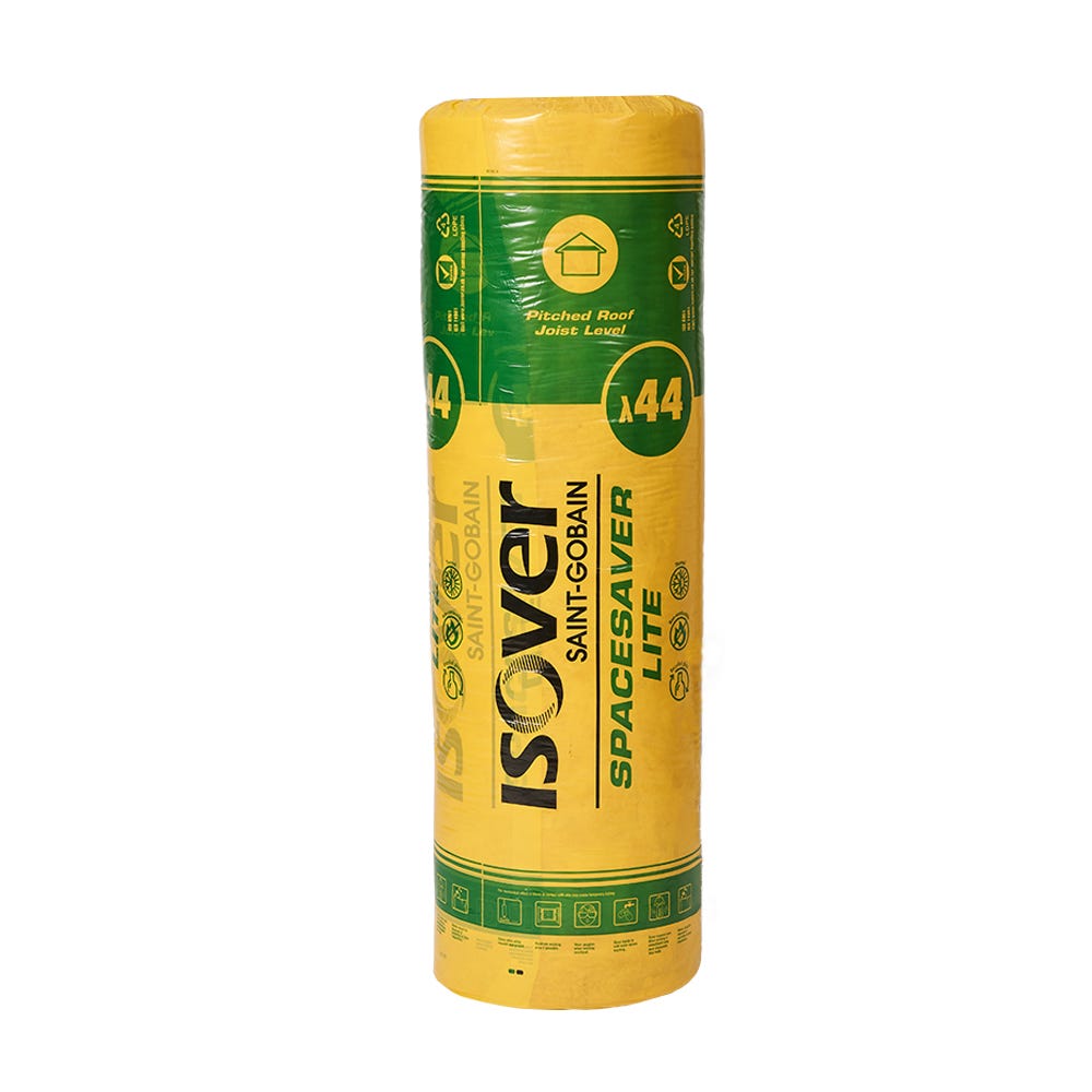 Product image for 100mm Isover Spacesaver Lite Loft Roll Insulation (8.12m²)