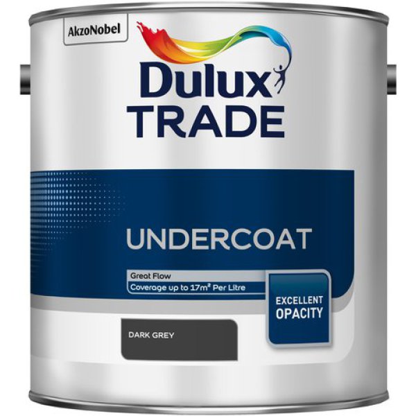 Product image for Dulux Trade 2.5L Dark Grey Undercoat