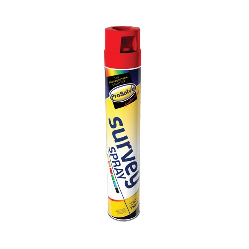 Image of Prosolve Survey Spray Paint Red 750ml