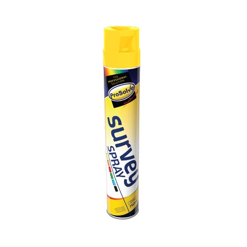 Image of Prosolve Survey Spray Paint Yellow 750ml