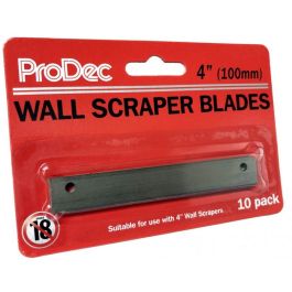 Image of Rodo Pack Of 10 100mm Blades For Long Handle Wall Scraper