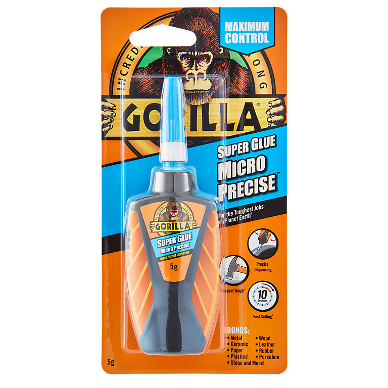Product image for Gorilla Micro Precise Superglue 5g