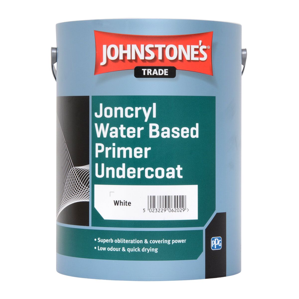 Product image for Johnstone's Trade Joncryl Water Based Primer Undercoat White 1ltr