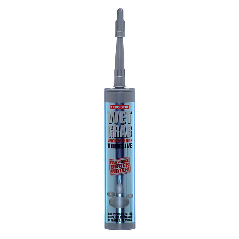 Product image for Evo-Stik Wet grab Waterproof Solvent-free Transparent Grab adhesive 290ml