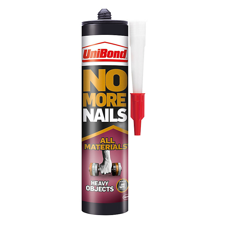 Image of UniBond No More Nails Heavy Objects White All materials Grab adhesive 440g