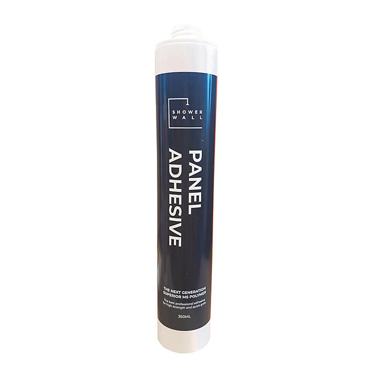 Product image for Showerwall Water resistant Solvent-free White Panelling Adhesive 350ml 0.35kg
