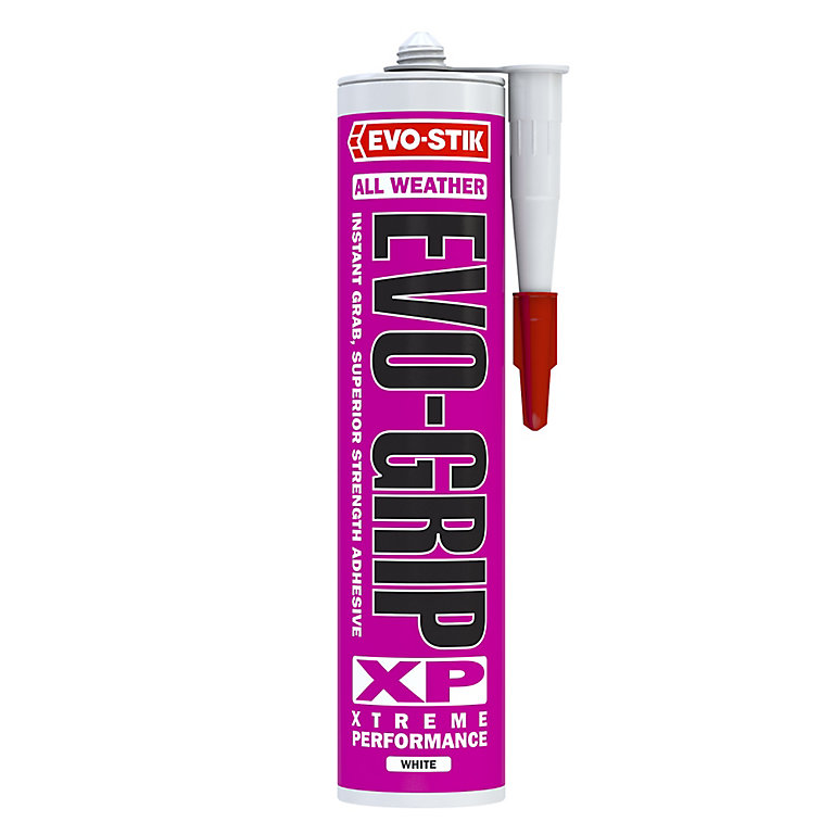 Product image for Evo-Stik Evo-grip Waterproof Solvent-free White Grab adhesive 310ml 0.22kg