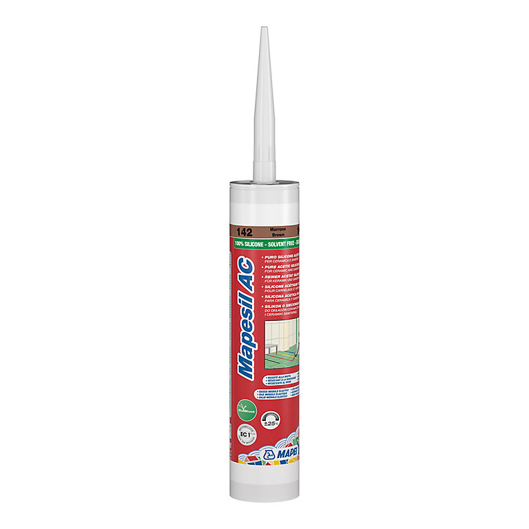 Image of Mapei Mapesil AC Brown Silicone-based Sealant, 310ml