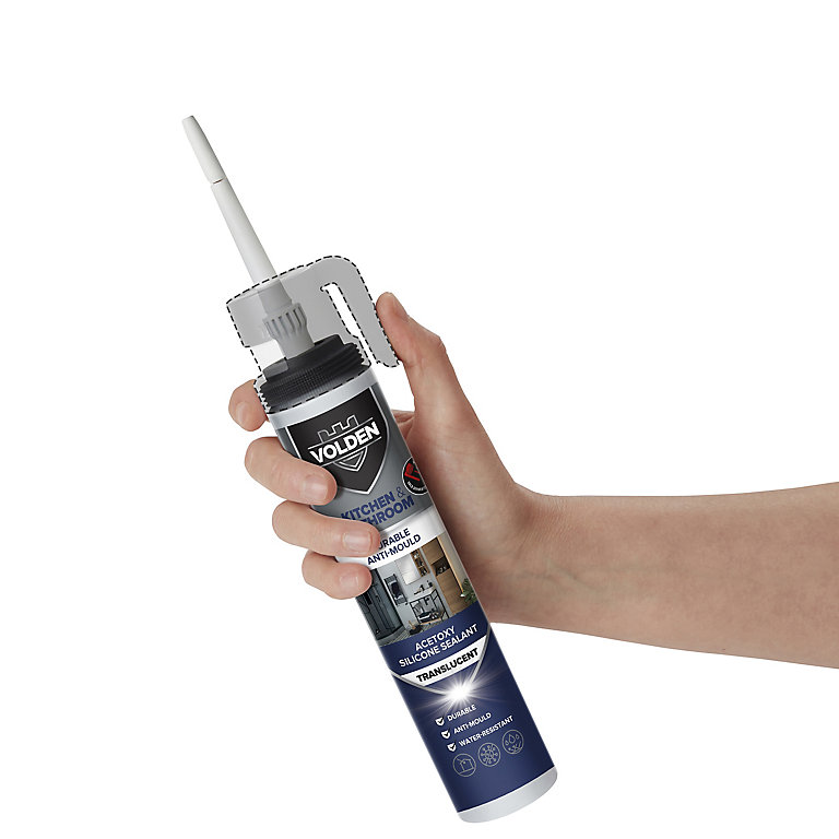 Image of Volden Translucent Silicone-based Bathroom & kitchen Sanitary sealant, 200ml