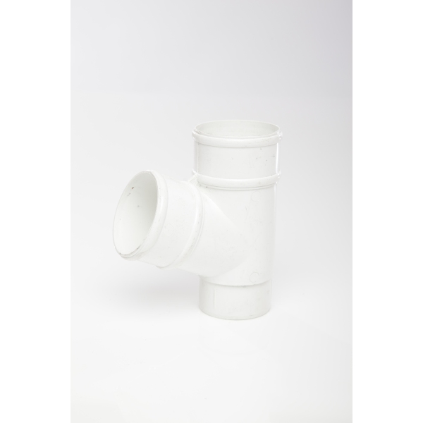 Product image for Round Downpipe Branch White 68mm