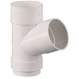 Product image for Round Downpipe Branch White 68mm