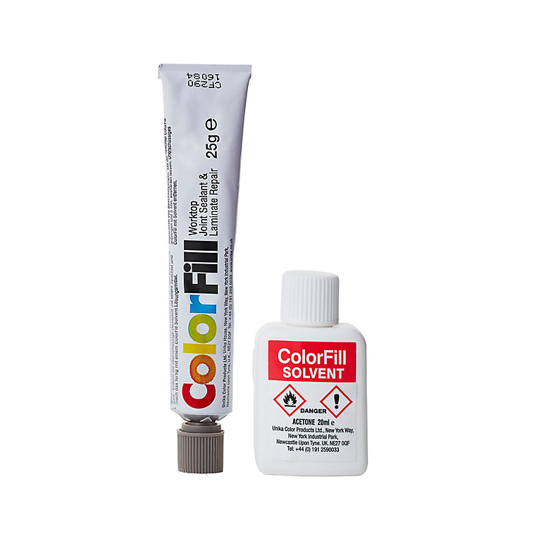 Image of Unika Colorfill Terrazzo grey Worktop Sealant & repairer, 25ml