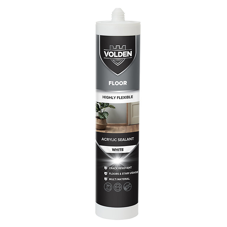 Image of Volden White Laminate or timber Floor Sealant, 280ml