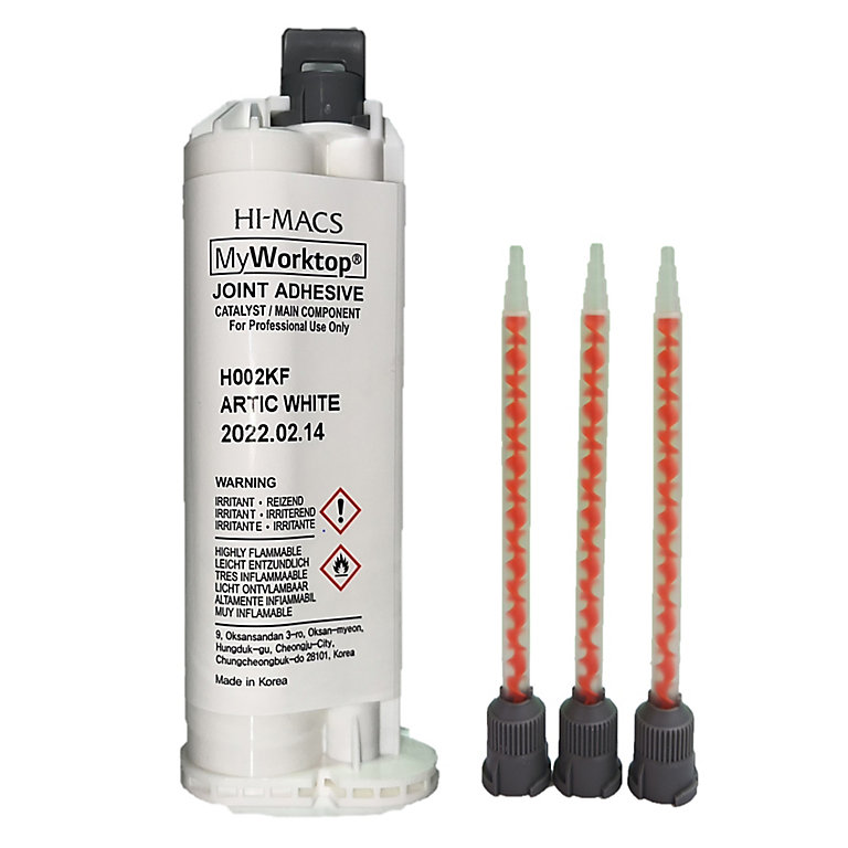 Product image for MyWorktop Aurora White marble effect Worktop Adhesive, 45ml