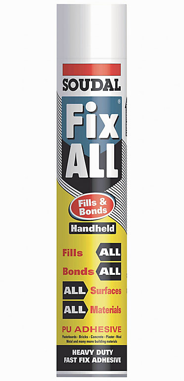 Product image for Soudal Fix ALL Fills & Bonds Hand-held Adhesive foam 750ml