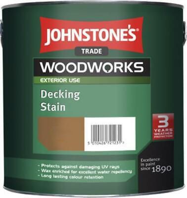 Product image for Johnstone's Trade Woodworks Decking Stain Paint Spanish Cedar 2.5ltr