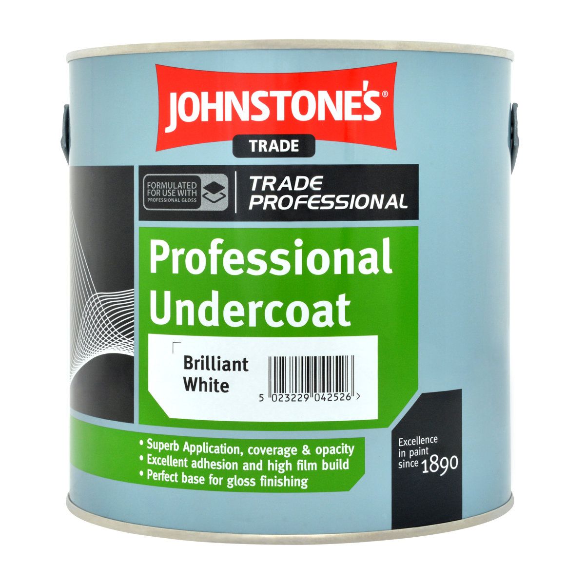 Image of Johnstone's Trade Professional Undercoat Brilliant White 2.5ltr