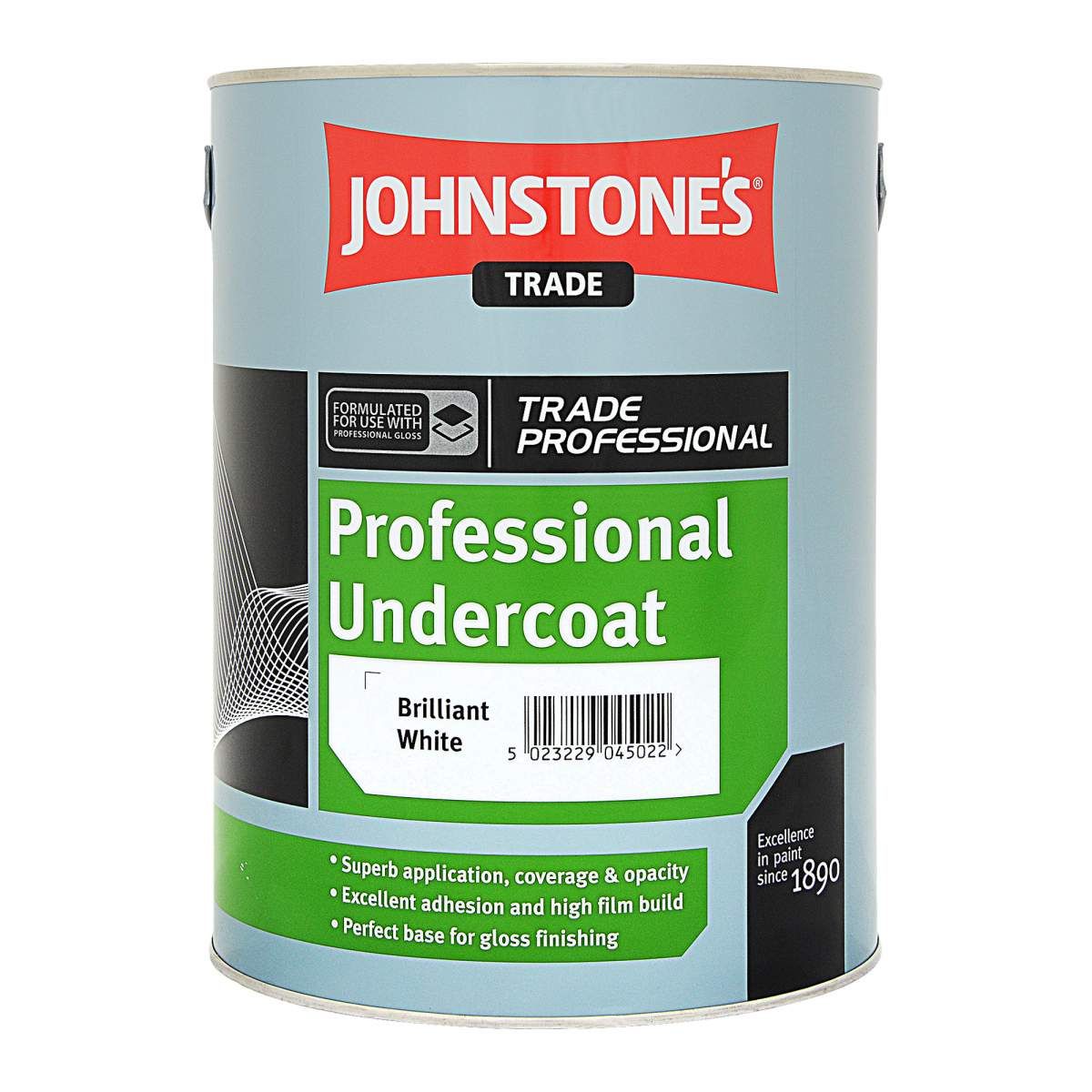 Image of Johnstone's Trade Professional Undercoat Brilliant White 5ltr