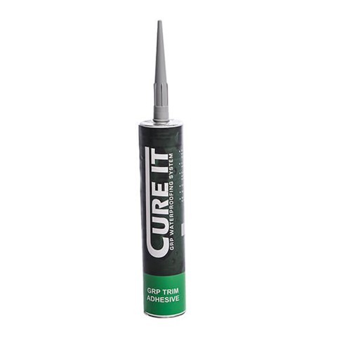 Product image for Cure It 310ml Grey Polyurethane GRP Trim Adhesive