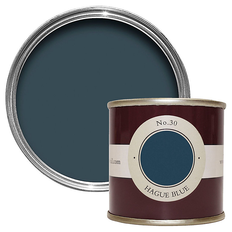 Product image for Farrow & Ball Estate Hague blue No.30 Emulsion paint, 100ml Tester pot