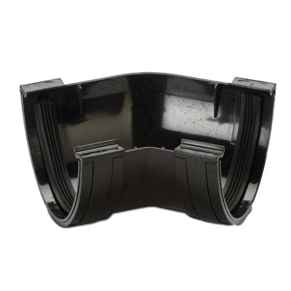Product image for Polyfow Gutter Angle 135 Black 117mm