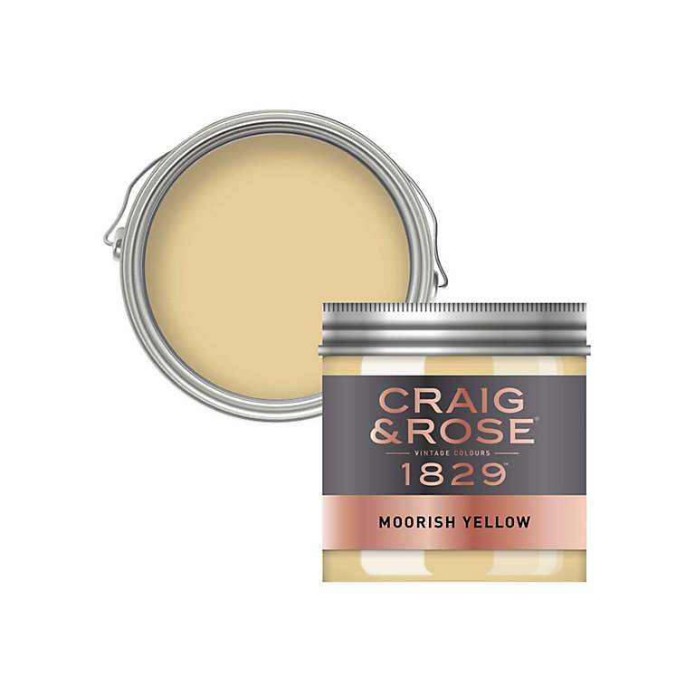 Image of Craig & Rose 1829 Moorish Yellow Chalky Emulsion paint, 50ml