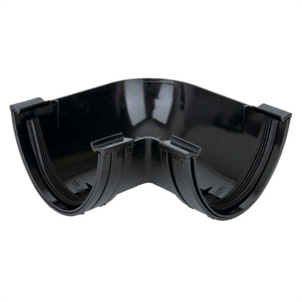 Image of Polyflow Gutter Angle 90 Black 117mm