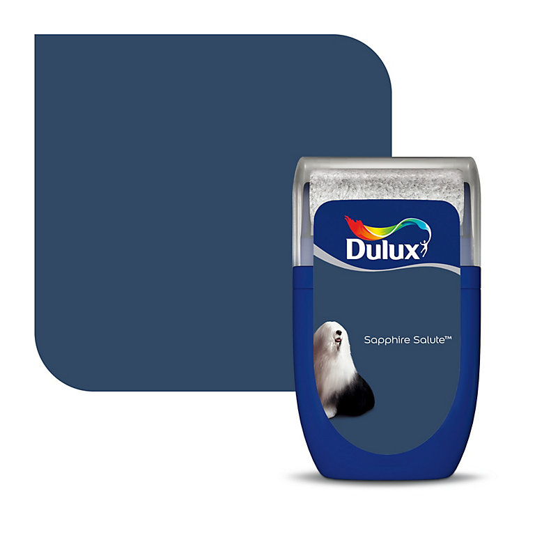 Image of Dulux Standard Sapphire salute Matt Emulsion paint, 30ml Tester pot