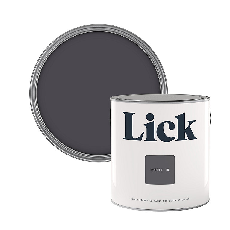 Image of Lick Purple 10 Eggshell Emulsion paint, 2.5L