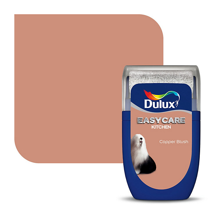 Image of Dulux Easycare Kitchen Copper Blush Matt Wall paint, 30ml