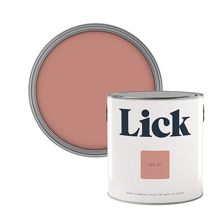 Image of Lick Red 03 Matt Emulsion paint, 2.5L