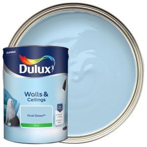 Image of Dulux Walls & ceilings First dawn Silk Emulsion paint, 5L