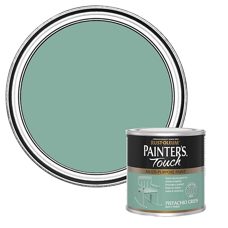 Image of Rust-Oleum Painter's Touch Pistachio Green Matt Furniture paint, 250ml