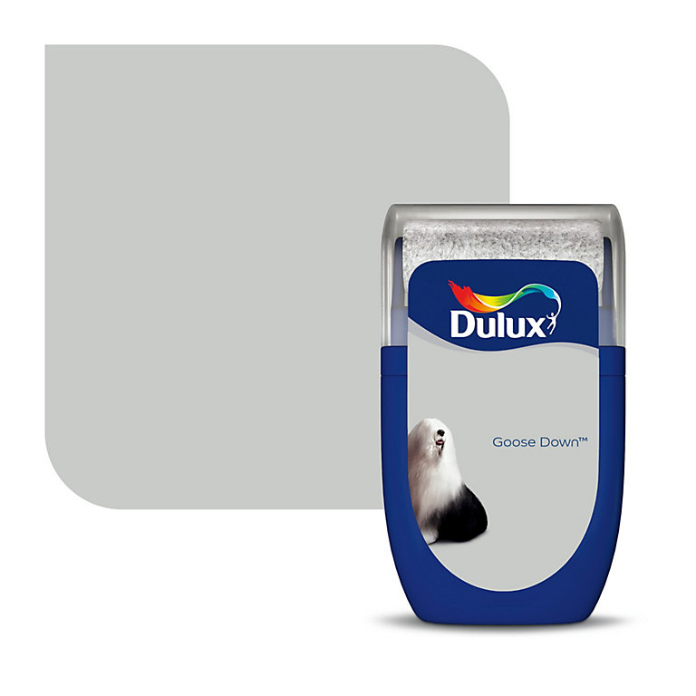 Product image for Dulux Standard Goose down Matt Emulsion paint, 30ml Tester pot