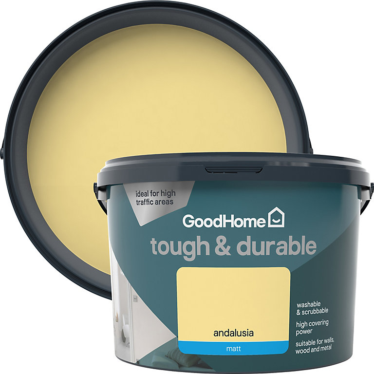 Product image for GoodHome Durable Andalusia Matt Emulsion paint, 2.5L