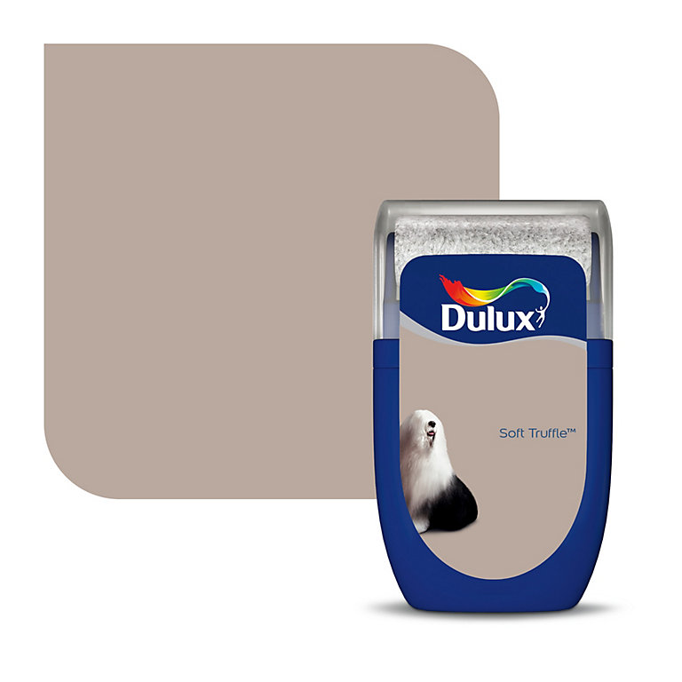 Product image for Dulux Standard Soft truffle Matt Emulsion paint, 30ml Tester pot