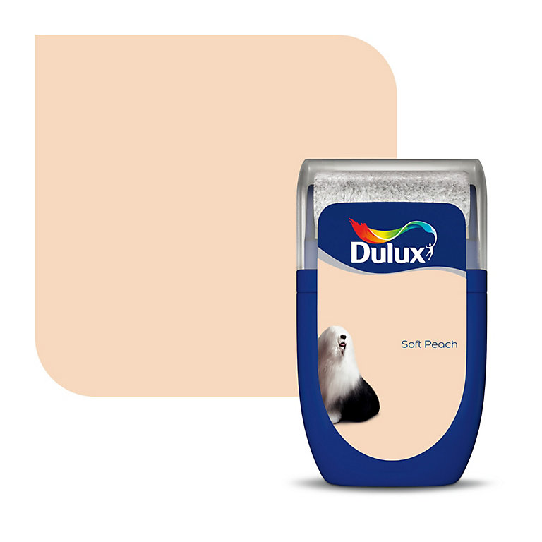 Product image for Dulux Standard Soft peach Matt Emulsion paint, 30ml Tester pot