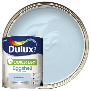 Product image for Dulux Quick dry Mineral mist Eggshell Metal & wood paint, 750ml