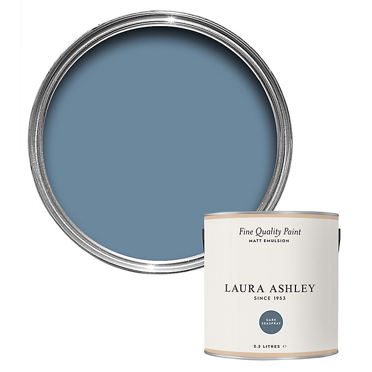 Image of Laura Ashley Dark Seaspray Matt Emulsion paint, 2.5L