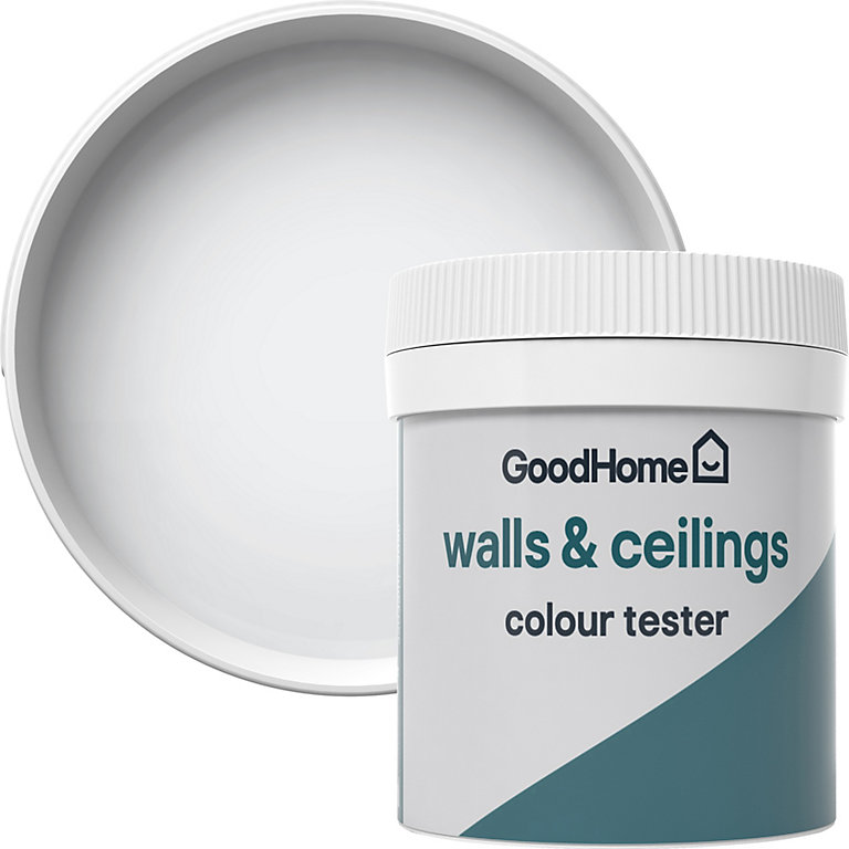 Image of GoodHome Walls & ceilings North pole Matt Emulsion paint, 50ml Tester pot